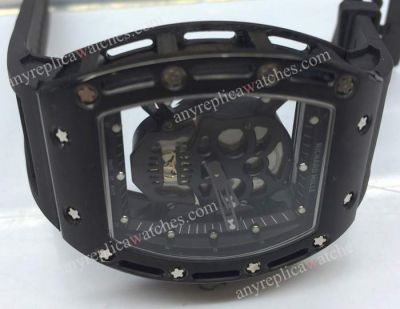 Copy Richard Mille Tourbillon RM 052 Skull Black Version